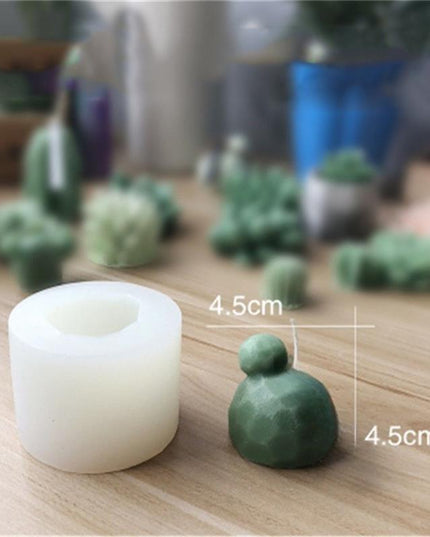 Creative 3D Cactus and Succulent Silicone Mold for Unique Crafting and Baking