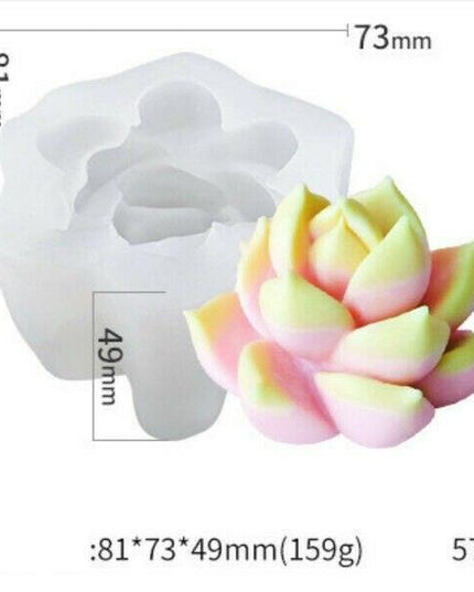 Creative 3D Cactus and Succulent Silicone Mold for Unique Crafting and Baking
