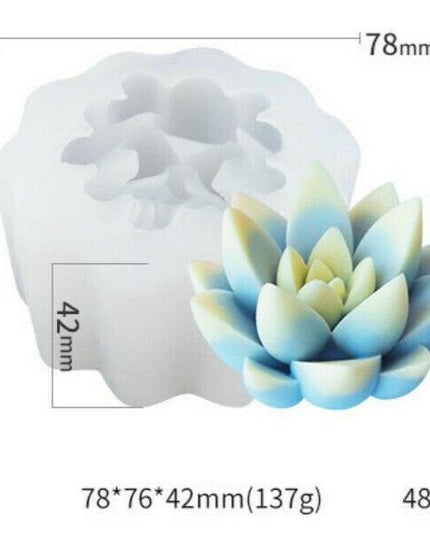 Creative 3D Cactus and Succulent Silicone Mold for Unique Crafting and Baking
