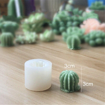 Creative 3D Cactus and Succulent Silicone Mold for Unique Crafting and Baking