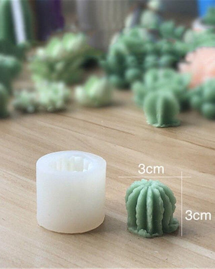 Creative 3D Cactus and Succulent Silicone Mold for Unique Crafting and Baking