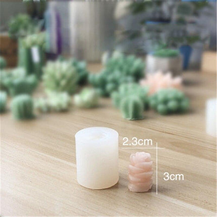 Creative 3D Cactus and Succulent Silicone Mold for Unique Crafting and Baking
