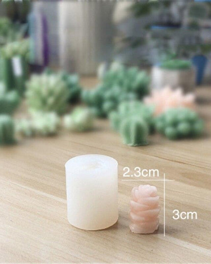 Creative 3D Cactus and Succulent Silicone Mold for Unique Crafting and Baking