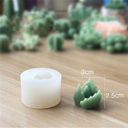 Creative 3D Cactus and Succulent Silicone Mold for Unique Crafting and Baking