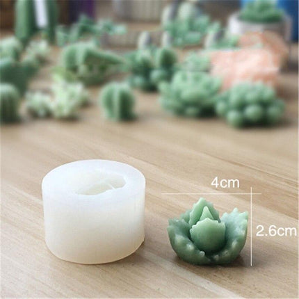 Creative 3D Cactus and Succulent Silicone Mold for Unique Crafting and Baking