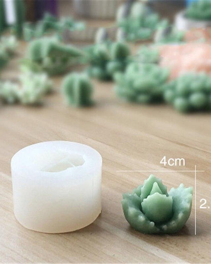 Creative 3D Cactus and Succulent Silicone Mold for Unique Crafting and Baking
