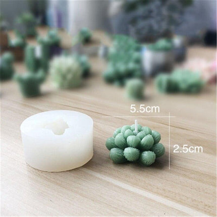 Creative 3D Cactus and Succulent Silicone Mold for Unique Crafting and Baking