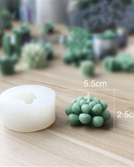 Creative 3D Cactus and Succulent Silicone Mold for Unique Crafting and Baking