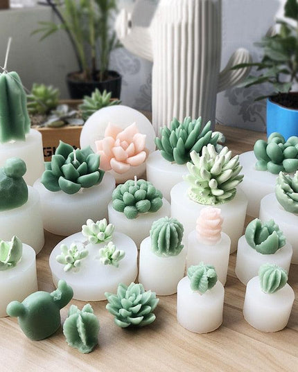 Creative 3D Cactus and Succulent Silicone Mold for Unique Crafting and Baking