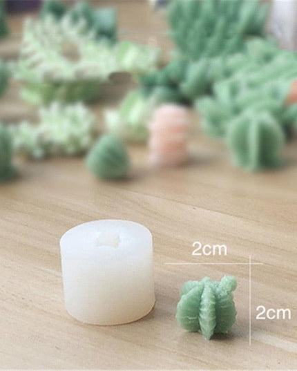 Creative 3D Cactus and Succulent Silicone Mold for Unique Crafting and Baking