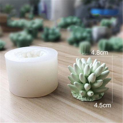Creative 3D Cactus and Succulent Silicone Mold for Unique Crafting and Baking