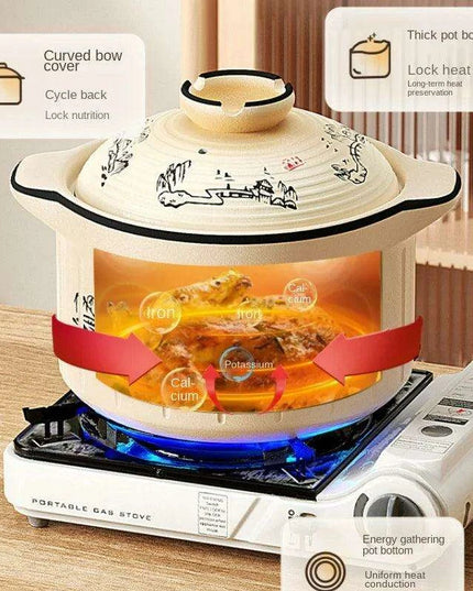 Vibrant Ceramic Casserole Collection for Gas Stove and Oven - Elegant Cooking Pot Set for Gourmet Creations