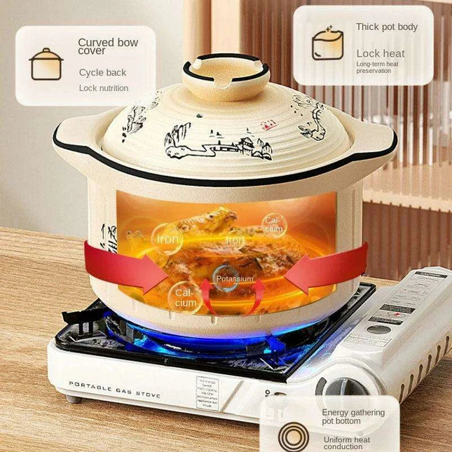 Vibrant Ceramic Casserole Collection for Gas Stove and Oven - Elegant Cooking Pot Set for Gourmet Creations