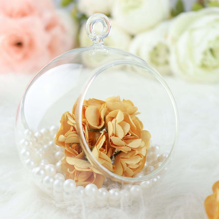 AliKopy 144 Gold Paper Mini Craft Roses - DIY, Wire Stems Included