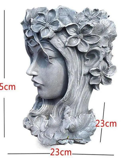 Divine Goddess Succulent Planter Statue for Enchanting Garden Decor