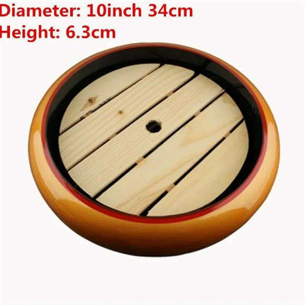 Elegant Blossom Artisan Sushi and Sashimi Serving Platter - Black and Gold Floral Design