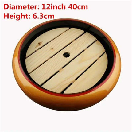 Elegant Blossom Artisan Sushi and Sashimi Serving Platter - Black and Gold Floral Design