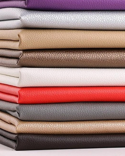 Litchi PU Leather Crafting Kit: Versatile DIY Fabric Set for Creative Projects