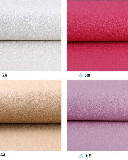 Litchi PU Leather Crafting Kit: Versatile DIY Fabric Set for Creative Projects