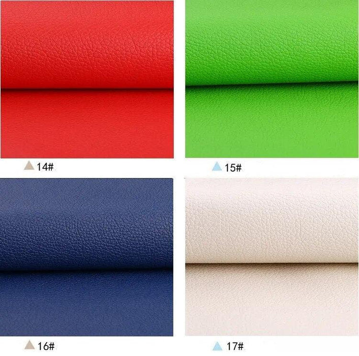 Small Litchi PU Leather Fabric Bundle: Perfect for Crafting Enthusiasts