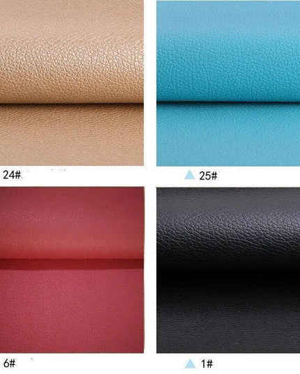 Litchi PU Leather Crafting Kit: Versatile DIY Fabric Set for Creative Projects