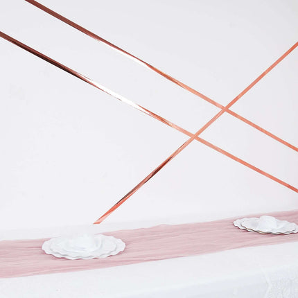 AliKopy 100 Yds Rose Gold Metallic Film Tape - Durable, Adhesive Craft