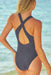 Crisscross Neckline Swimwear Suit
