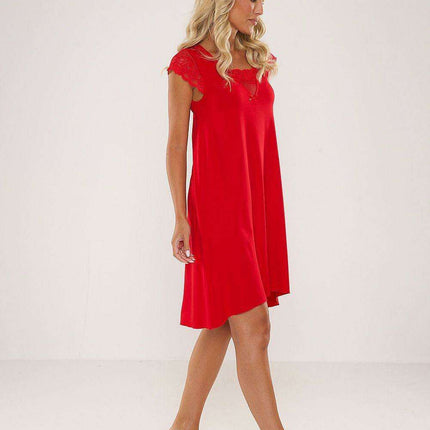 Lafense Elegant Lace-Trimmed Women's Nightshirt