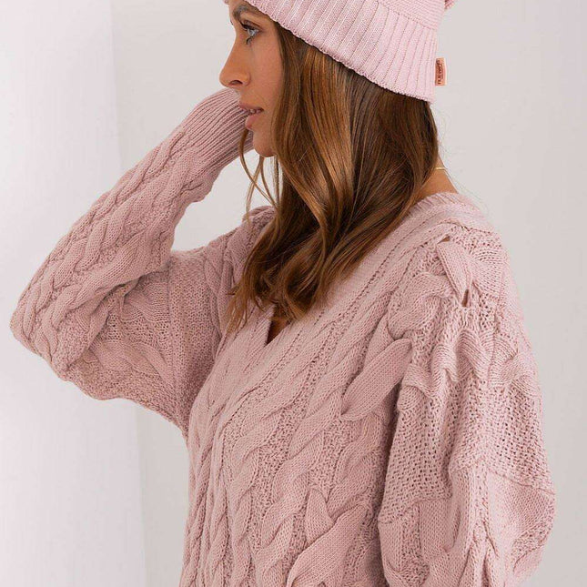 Chic Parisian Pearl Knit Beanie Elegant Winter Hat