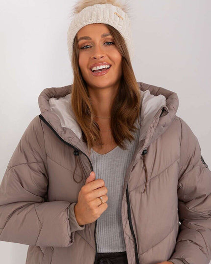 Chic Parisian Plaid Pom Pom Winter Beanie For Women