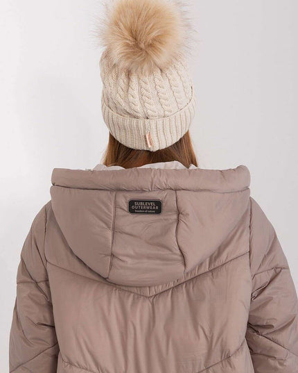 Chic Parisian Plaid Pom Pom Winter Beanie For Women