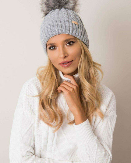 Chic Parisian Plaid Pom Pom Winter Beanie For Women