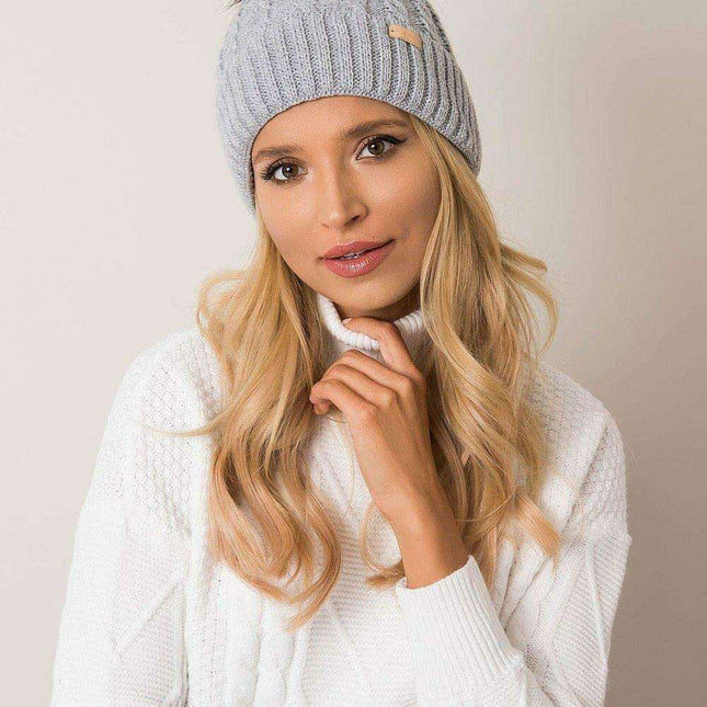 Chic Parisian Plaid Pom Pom Winter Beanie For Women