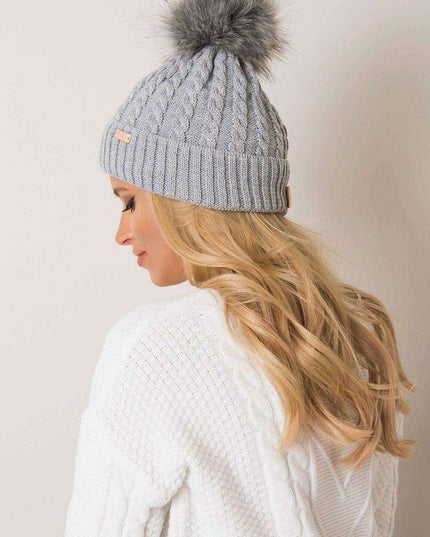 Chic Parisian Plaid Pom Pom Winter Beanie For Women