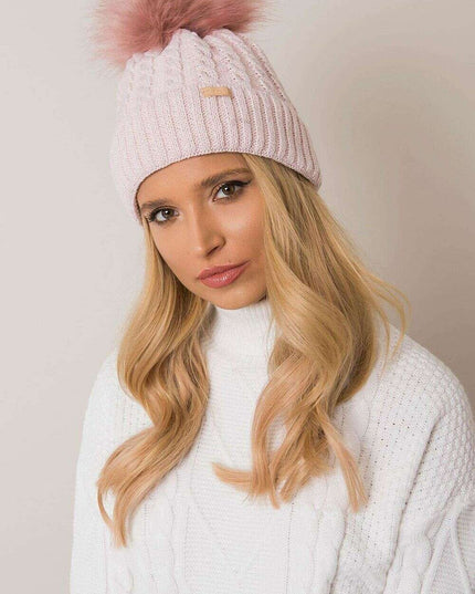 Chic Parisian Plaid Pom Pom Winter Beanie For Women