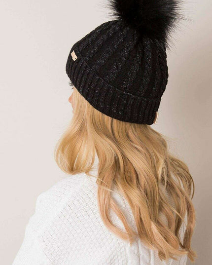 Chic Parisian Plaid Pom Pom Winter Beanie For Women