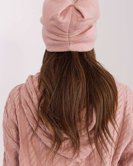 Stylish Winter Knit Beanie with Elegant Applique Detail