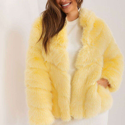 Chic Hooded Faux Fur Jacket