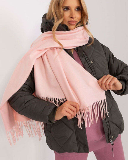 Chic Winter Wrap with Tassel Accents - Luxurious 100% Polyester, 196 cm Long