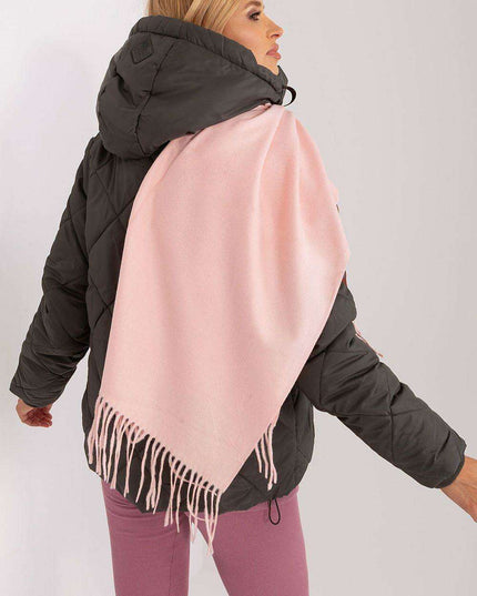 Chic Winter Wrap with Tassel Accents - Luxurious 100% Polyester, 196 cm Long