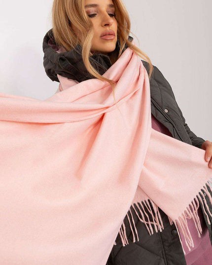 Chic Winter Wrap with Tassel Accents - Luxurious 100% Polyester, 196 cm Long