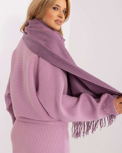 Chic Winter Wrap with Tassel Accents - Luxurious 100% Polyester, 196 cm Long