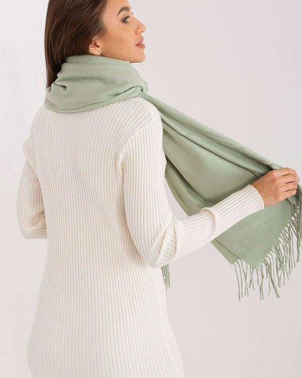 Chic Winter Wrap with Tassel Accents - Luxurious 100% Polyester, 196 cm Long