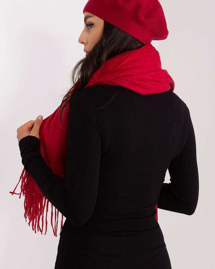 Chic Winter Wrap with Tassel Accents - Luxurious 100% Polyester, 196 cm Long