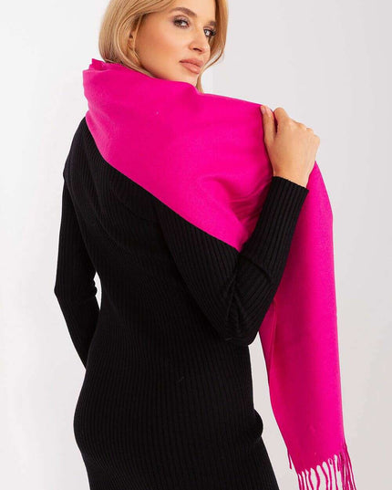 Chic Winter Wrap with Tassel Accents - Luxurious 100% Polyester, 196 cm Long