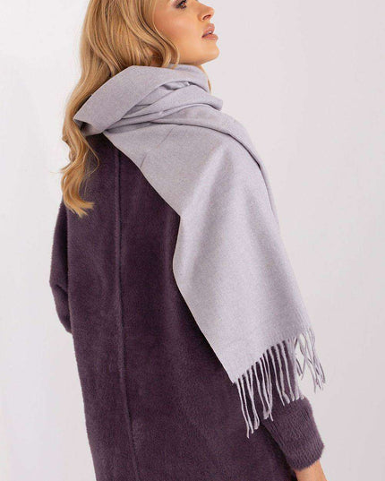 Chic Winter Wrap with Tassel Accents - Luxurious 100% Polyester, 196 cm Long