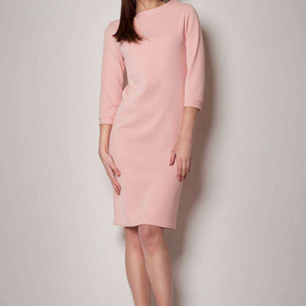 Chic Sophistication: Stylish Boat Neck Daydress for Effortless Daytime Elegance