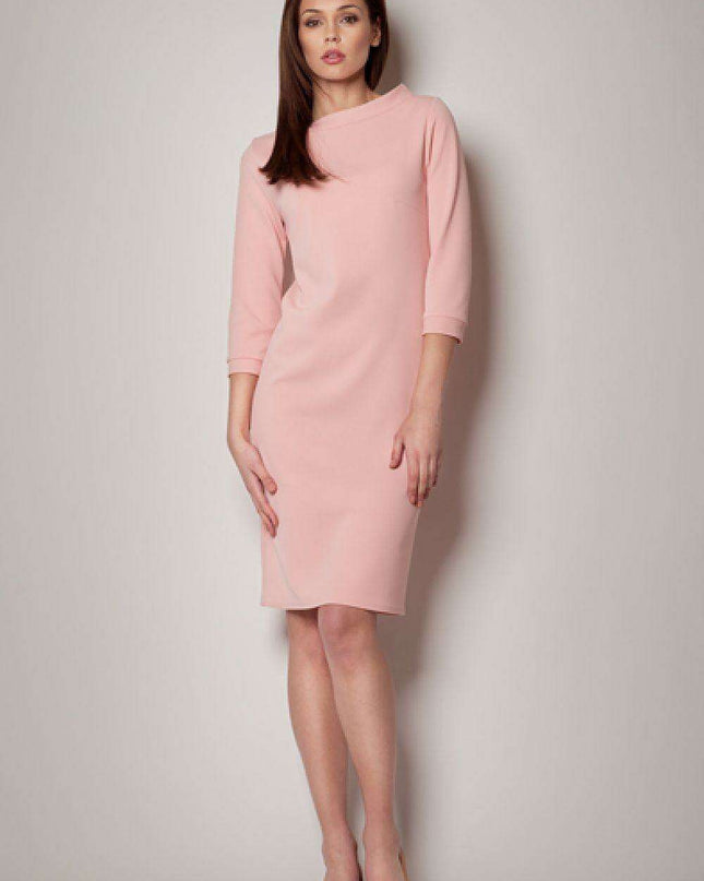 Chic Sophistication: Stylish Boat Neck Daydress for Effortless Daytime Elegance