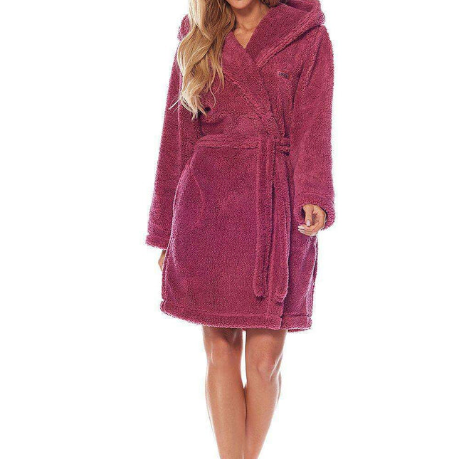 Winter Comfort Hooded Women's Bathrobe - Your Essential Chill Companion