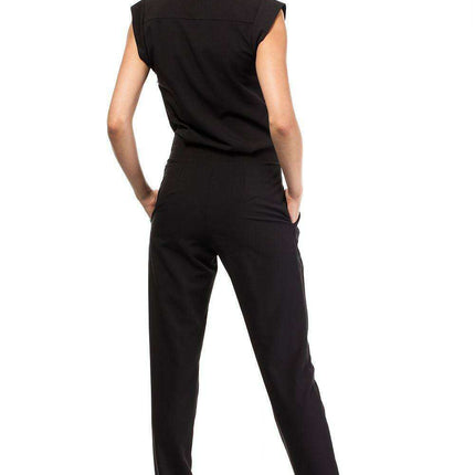 Chic Tapered Hem Jumpsuit with Elegant Envelope Design